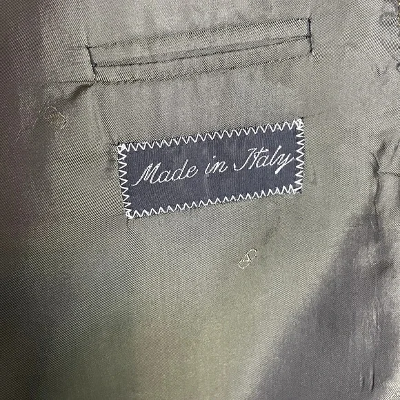 Valentino Wool Cashmere Blazer 44L Brown Windowpane Check Sport Coat Italy - Picture 7 of 9